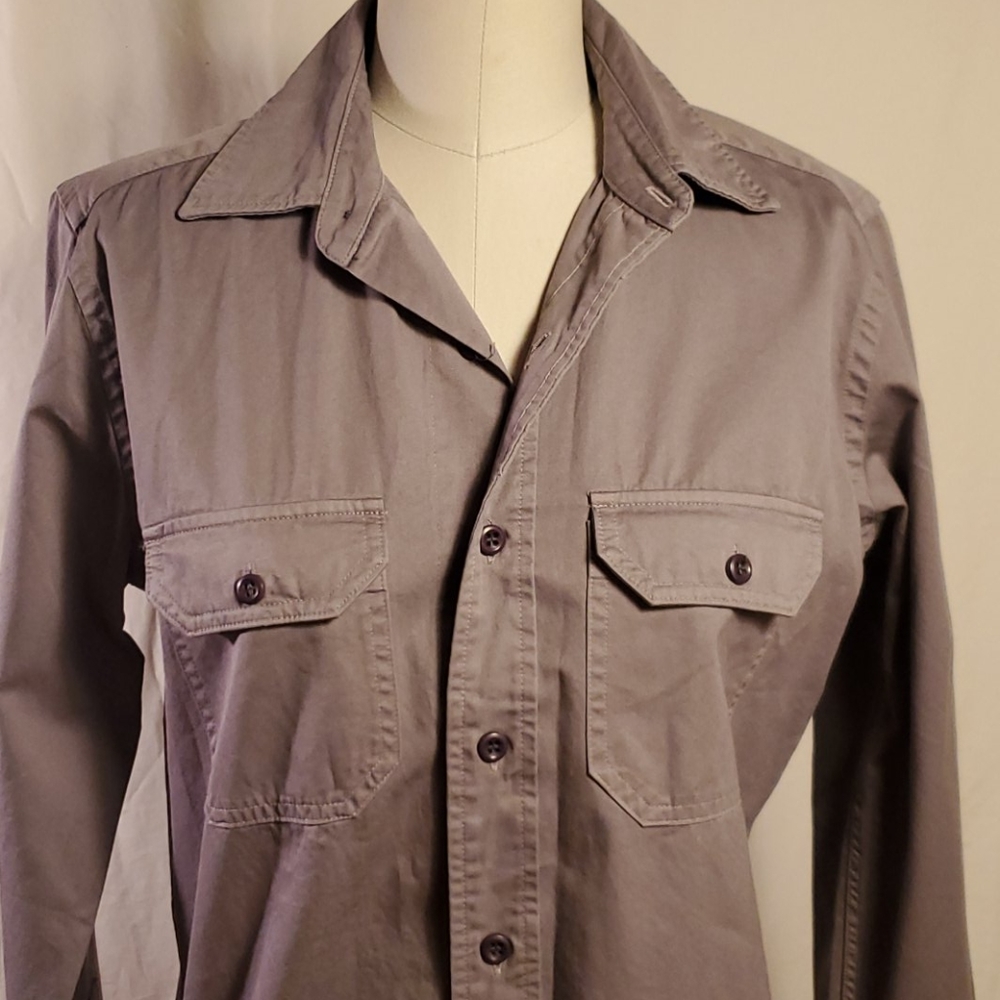 American Apparel Twill Button Down Shirt - Picture 2 of 5